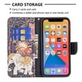 thumbnail image 3 of Allytech Wallet Case for iPhone 14 (6.1 inch 2022), Colorful Painting PU Leather Flip Folio Case with Card Holders Kickstand Shockproof Case for iPhone 14 2022, Mandala Elephant, 3 of 4