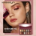 thumbnail image 6 of Misslyn 12 Color Desert Nights Eyeshadow Palette #02 RED FLAME EYES with Ultra-Velvety and Silky Finishes, High-Pigment Matte Shimmer Eye Makeup Palette, 6 of 9