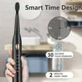 thumbnail image 4 of Dengmore Teeth and Gums Care Electric Toothbrush USB Charging Electric Toothbrush Electric Toothbrush With 8 Brush Heads Smart 5speed Timer Electric Toothbrush IPX7 Waterproof, 4 of 6