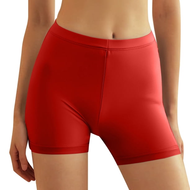 Ropa interior de seda de color liso y cintura media para mujer - Leggings cómodos y transpirables de punto - Tallas M-XXL