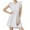 White, variant on Zpanxa Summer Cover Up Dress Women Lace V Neck Tunic Short Sleeve Eyelet Smocked Waist Beach Casual Dress