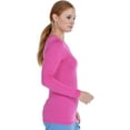 thumbnail image 2 of MediChic Scrubs Women's Knit Ultrasoft Stretch Long Sleeve Under Scrub T-Shirt, 2 of 2