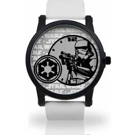 Men's Stormtrooper Watch, White PU Strap