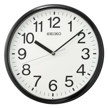 Seiko QXA756KLH Wall Clock, Black