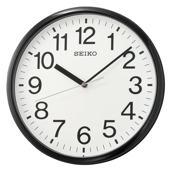 Seiko QXA756KLH Wall Clock, Black