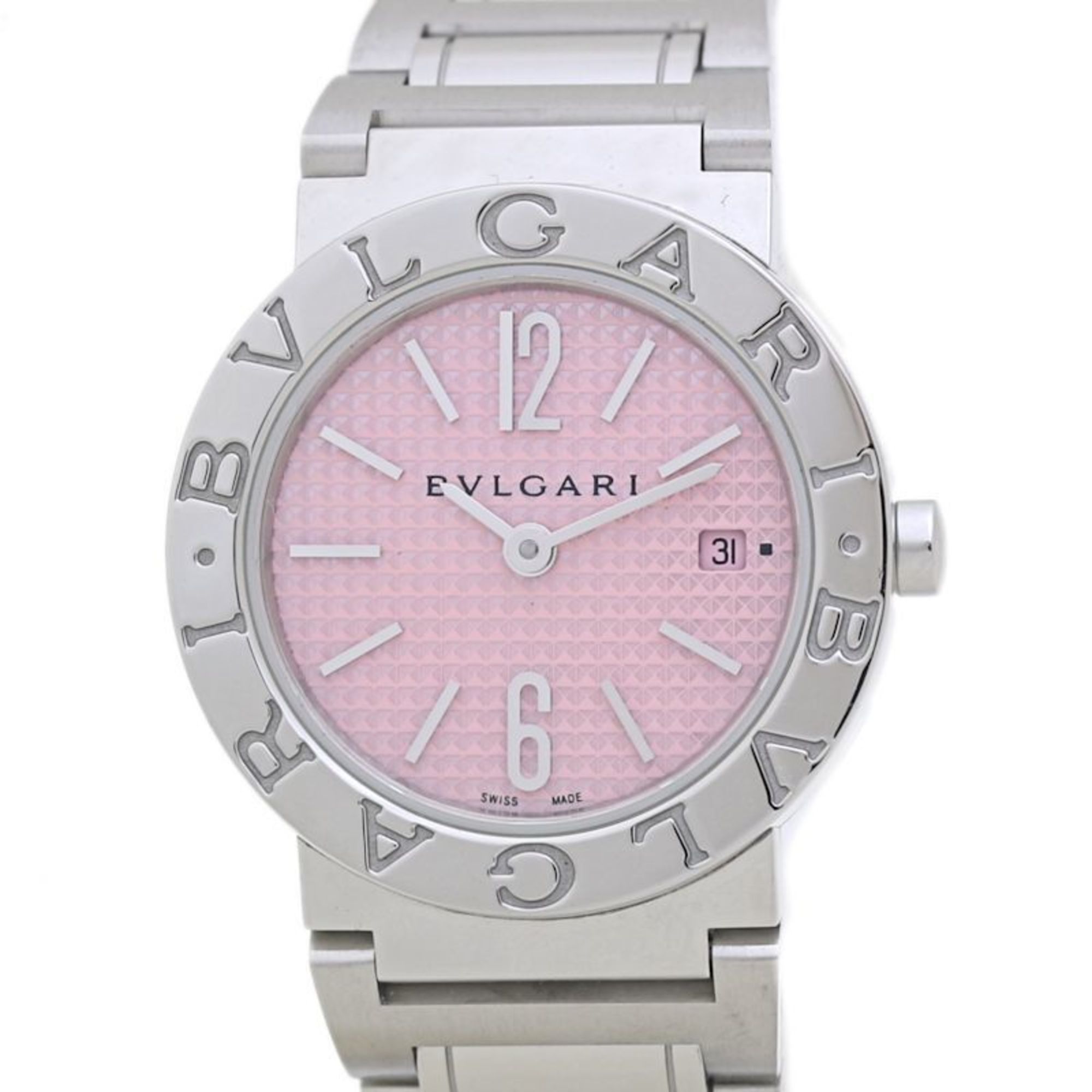Pre-Owned BVLGARI B-zero1 BZ22S Shell Dial Pink Stainless  display picture 3