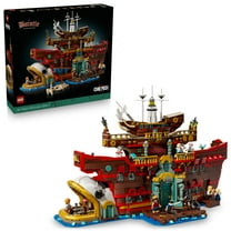 LEGO ONE PIECE The Baratie Floating Restaurant 3D Puzzle for Adults - Collectible Building Blocks for Anime Fans, 18 - Arts and Crafts DIY Kit W/10 Minifigures - Gift Idea for Birthdays - 75640