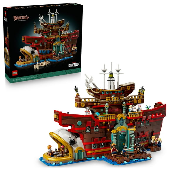 LEGO ONE PIECE The Baratie Floating Restaurant 3D Puzzle for Adults - Collectible Building Blocks for Anime Fans, 18  - Arts and Crafts DIY Kit W/10 Minifigures - Gift Idea for Birthdays -  75640