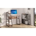 thumbnail image 4 of FITUEYES Computer Desk with Shelves Home Office Writing Table with Bookshelf for Home and Office, CD210302WR, 4 of 7
