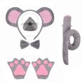 thumbnail image 1 of Ruiboury Mouse Costumes, Costumes, Holiday Headband Sets. Ear Designs, Soft To Wear, Machine Washable. For Parties, Photo 5 Pec +gloves, 1 of 6