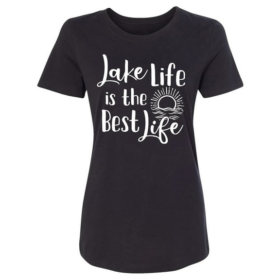 Lake Life Is The Best Life Womens crewneck tee