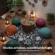 thumbnail image 5 of Abbraccia Alfombra floral de Oriente Medio en hilo jacquard, tapete de oración, decoración para eventos y hogar, 5 of 5
