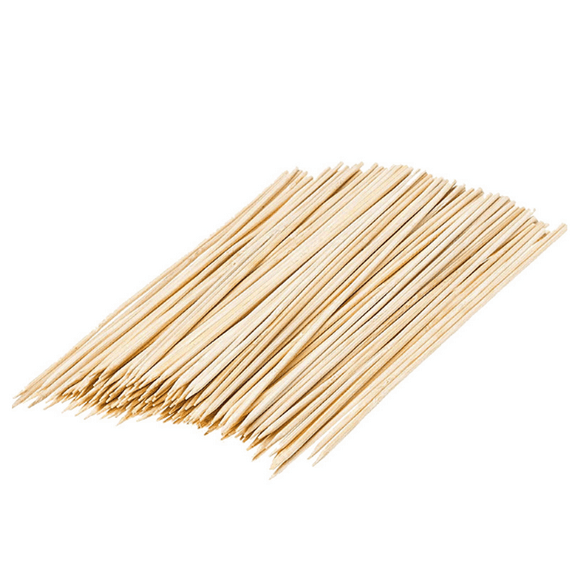 FACEGA Skewers,100% Natural Bamboo Wood Sticks,Eco-Friendly Skewers for Appetizers,BBQ,Creative Cooking,Perfect for Parties and Picnics,Set of 100 Pack,