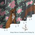 thumbnail image 6 of Cute Boxer Dog and Flowers Florals Shower Curtain 84"x72" ,Bathroom Decorative Shower Curtains Set with 12 Hooks,Modern Waterproof Washable Shower Curtain, 6 of 6