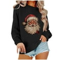 thumbnail image 2 of Chandails de Noël pour Femmes Mode de Noël pour Femmes T-Shirt à Manches Longues et Col Rond avec Coupe Ample et Design de Chandail Sans Capuche pour Femmes, 2 of 4