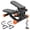 Black Orange, variant on SHOUFTW Home Fitness Mini Twist Stepper with Removable Resistance Bands, 30LBS Air-Drive Cardio Equipment for Weight Loss, Black Blue