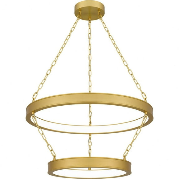 Quoizel Ozara Integrated LED Antique Brass Pendant Light