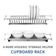 thumbnail image 2 of Amdohai Modern 2-Tier Stainless Steel Folding Dish Drying Dryer Rack Plate, 2 of 7