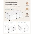 thumbnail image 3 of Pet Playpen SONGMICS ULPC001W01 125 x 63 x 42 cm para animales pequeños, 3 of 8