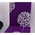 thumbnail image 5 of Modern Stretch Dining Chair Covers Removable Washable Spandex Slipcovers for High Chairs Kitchen, Dining Room, Hotel, Ceremony 2/4/6PCS Chair Protective Covers (Purple, SET of 6), 5 of 6