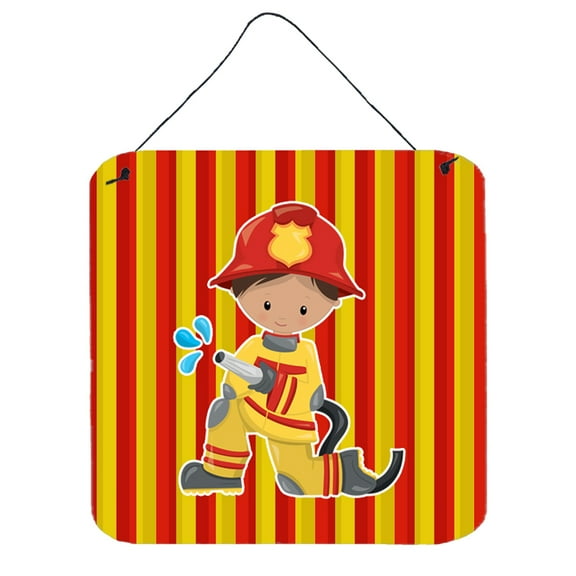 Fireman Boy Wall or Door Hanging Prints