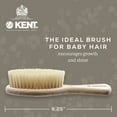 thumbnail image 2 of Kent BA29 Cradle Cap Baby Hair Brush with Soft Natural Bristles and Travel Pouch - Baby Essentials for Newborn Hair Brush Made in England, 2 of 5