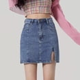 thumbnail image 4 of Women's High Waist Casual Mini Skirt with Pockets and Zipper for Summer, 4 of 7