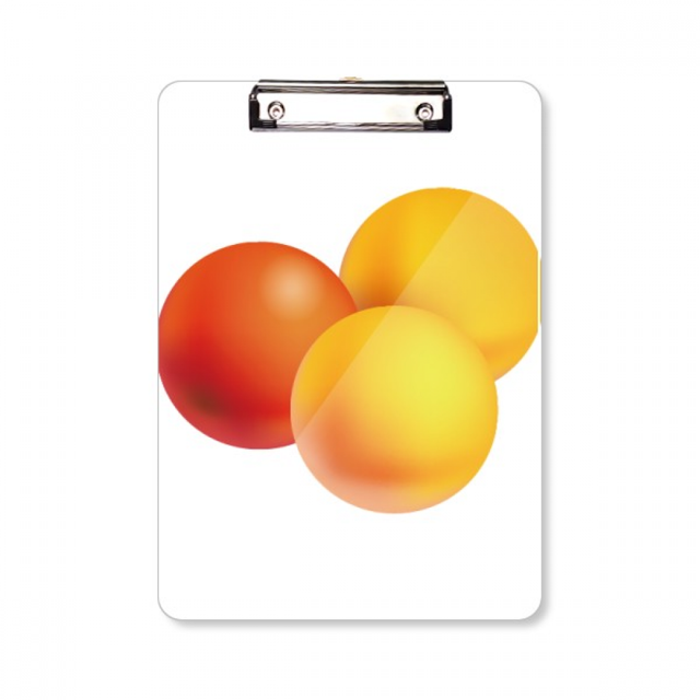 Orange Pill productos de cuidado de la salud patrón Portapapeles Carpeta de escritura Placa de soporte A4