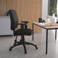 thumbnail image 2 of Scranton & Co Crepe Fabric Task Office Chair with Adjustable Arms in Black, 2 of 6