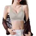 thumbnail image 3 of V Neck Seamless Bra for Women Lace Wireless Adjustable Thick Straps Bra Daily Women Fashion Lace Top, 3 of 5