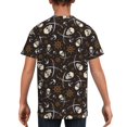 thumbnail image 5 of Wukai Pirate Skulls Youth Unisex Short Sleeve T-Shirt for Boys, Girls, Teens, and Kids-X-Small, 5 of 7