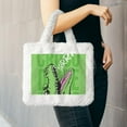thumbnail image 6 of Cauagu CROCODILE HEAD Pattern Women's Plush Tote Bag,Soft Underarm Bag Ladies Fluffy Shoulder Bag Plush Handbag Women Furry Tote Bag for Autumn and Winter, 6 of 7