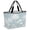 Sky Blue, variant on Black Palm Trees Beach Bag for Women, Large Breathable Mesh Beach Tote Bag, Tropical Vintage Summer Botanical Sandproof Lightweight Travel Bags for Vacation Picnic Swimming Pool 15.7"x15.7"x9.1"