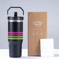 thumbnail image 2 of Genérico Termos Para Agua Cafe 40 Oz, Acero Inoxidable 304 De Doble Capa De Calidad Alimentaria, Taza Con Mango De Straw, Taza Termo Fría Y Caliente, Taza De Hielo Grande, 2 of 3