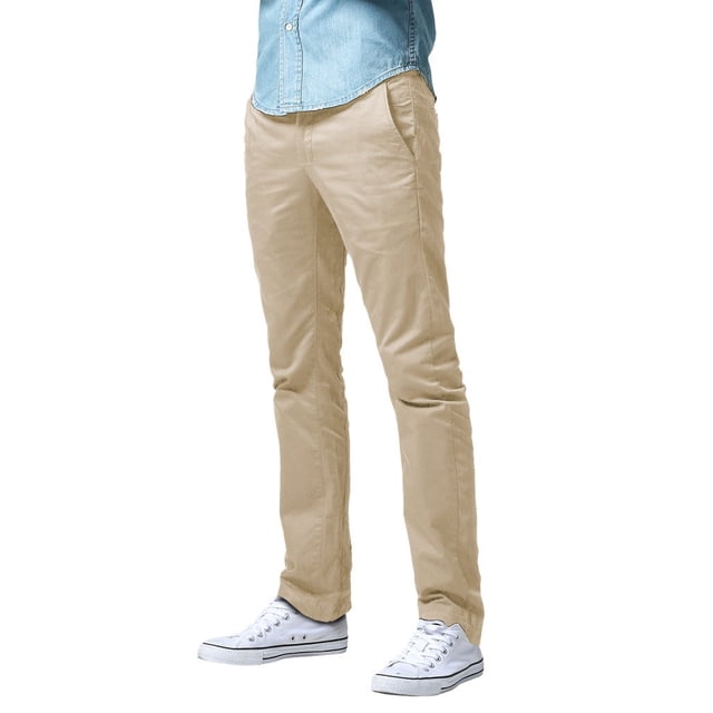 Pantalones para Hombre Ajuste Slim Pierna Recta Talla 40