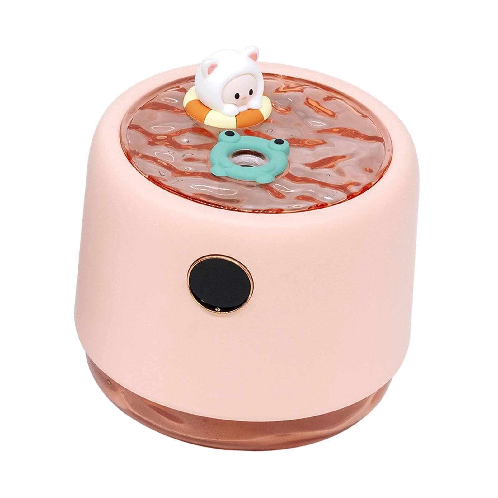 Fancyes Air Humidifier Essential Oil Bedroom Housewarming Gift Auto Off Switch 3 Modes LED Lights SPA Nursery Aroma Pink