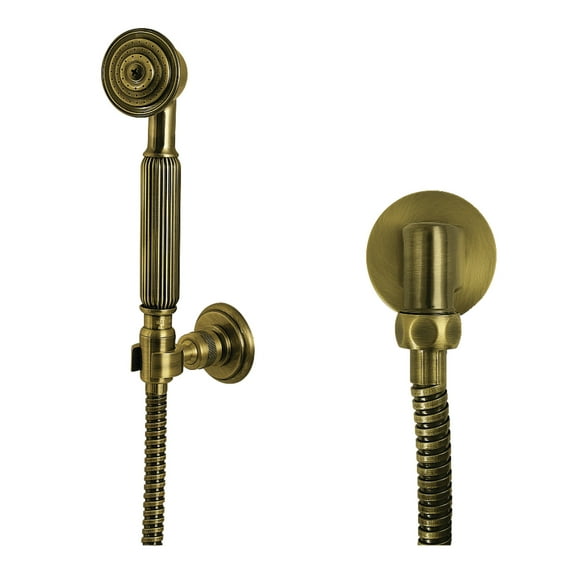 Kingston Brass KX1073SE Vintage Hand Shower Kit, Antique Brass