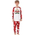 thumbnail image 6 of Mifsaly Matching Christmas Pajamas Set Holidays Xmas Funny Print Pjs 2 Piece Bright and Merry Pullover Sleepwear Loose Long Sleeve Nightwear Classic Plaid High Waist Pants 2025 Festival Homewear, 6 of 6