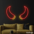 thumbnail image 4 of Craftnamesign Horn Line Art Neon Sign, Men Cave Decor, Horn Lover Gifts, 4 of 4