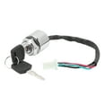 Motorcycle Electric Bike Ignition Switch Set with 2 Keys Replacement
