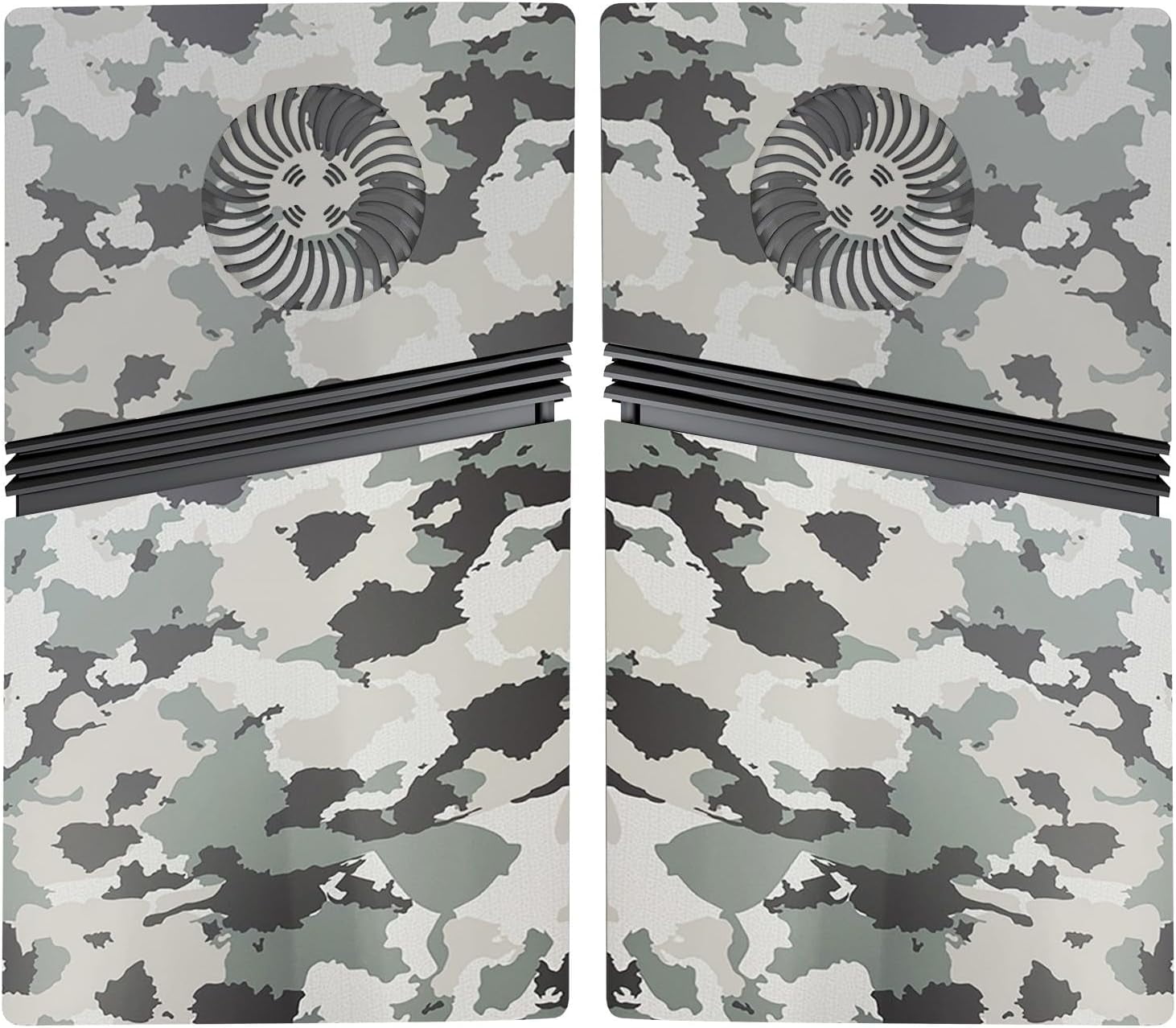 Replacement Plates Cover for PS5 PRO Digital Console Ventilated Version Housing Faceplate for PS5 PRO Optical Drive Camouflage Color Protective Shell (Digital Version)