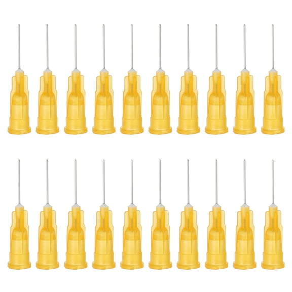 Agujas dispensadoras de punta roma Uxcell 25 Ga x 0.5 pulgadas, 100 piezas para dispensador de líquidos industriales