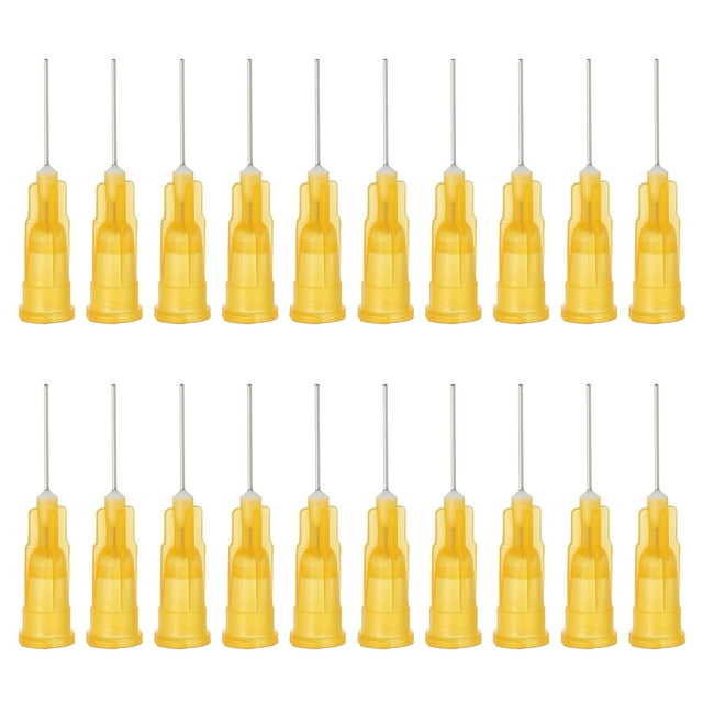 Agujas dispensadoras de punta roma Uxcell 25 Ga x 0.5 pulgadas, 100 piezas para dispensador de líquidos industriales