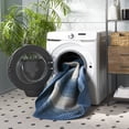 thumbnail image 3 of SAFAVIEH Braided Neville Bordered Machine Washable Reversible Area Rug, Navy/Grey, 4' x 6' Oval, 3 of 12