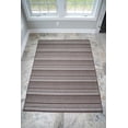 thumbnail image 2 of Benissimo Contemporary Indoor / Outdoor Area Rug STRIPES Collection I 6x9 I Brown, 2 of 6