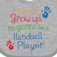 thumbnail image 4 of Inktastic Handball player Future Boys or Girls Baby Bib, 4 of 4