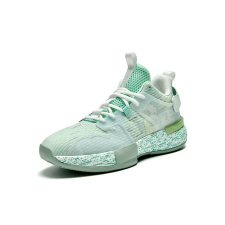 

Ritualay Men Athletic Shoe Comfort Sneakers Sport Basketball Shoes Luminous Slip Resistant Trainers Gym Workout Breathable Green 7.5