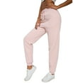 thumbnail image 4 of REORIA Drawstring Fleece Joggers for Women Casual Sherpa Lined Sweatpants Winter Pants with Pockets, 4 of 8