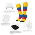 thumbnail image 4 of Colombian Flag Knee High Socks for Women Long Leg Warmers Socks, 4 of 7