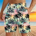 thumbnail image 2 of Pantalones Cortos para Hombre Atléticos Pantalones de Playa de Impresión Especial, Pantalones Cortos Atléticos de Poliéster Elásticos para Hombres, 2 of 9